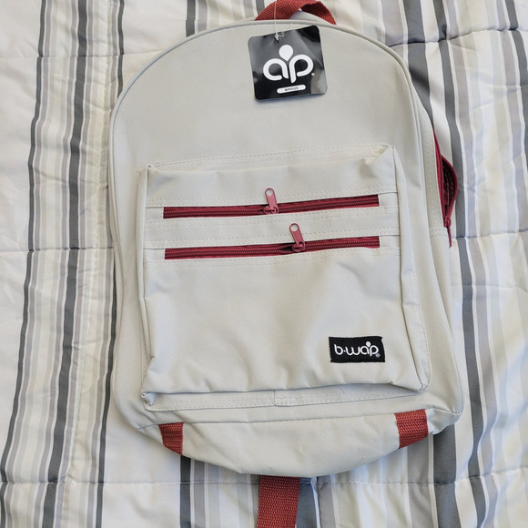 Other Other - BWAP Backpack Kids One Size Beige Red School Lightweight